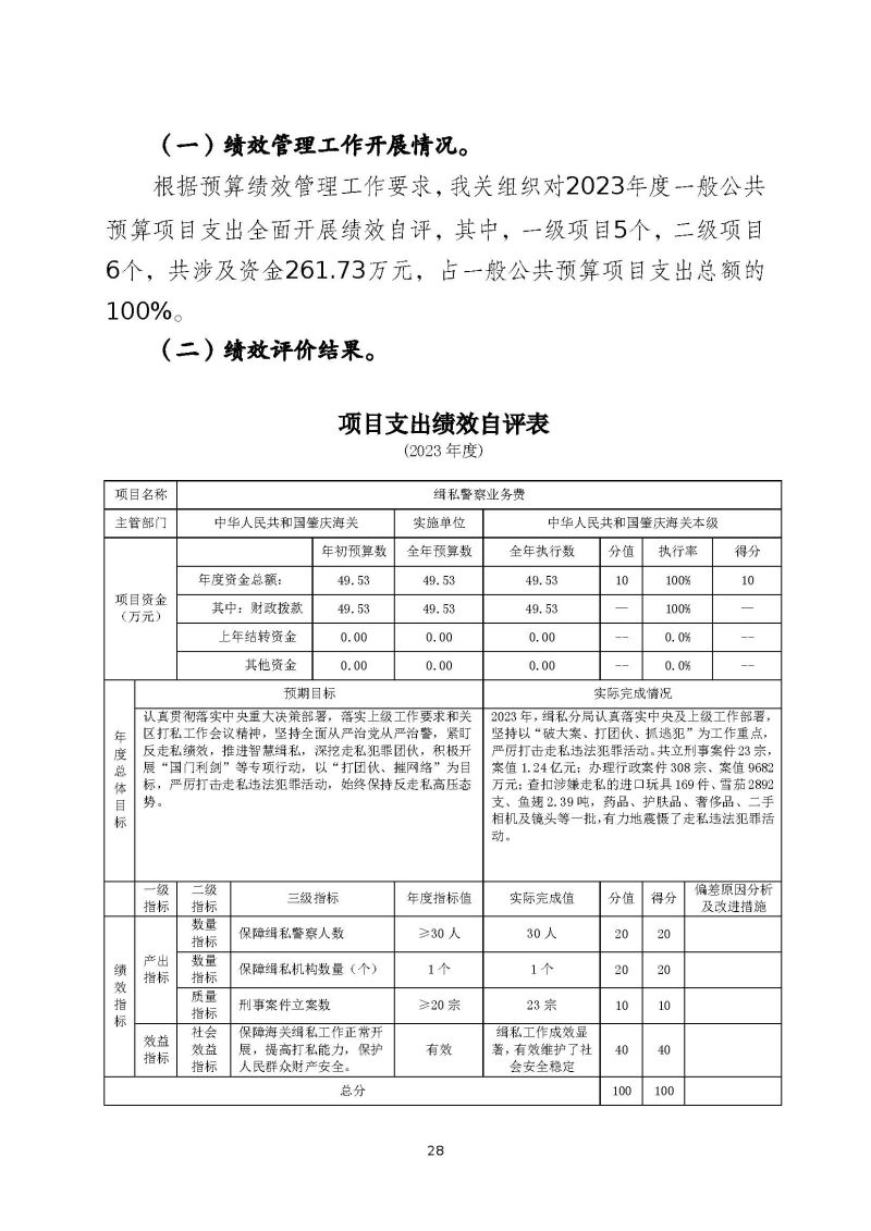肇庆海关本级2023年度部门决算_页面_30