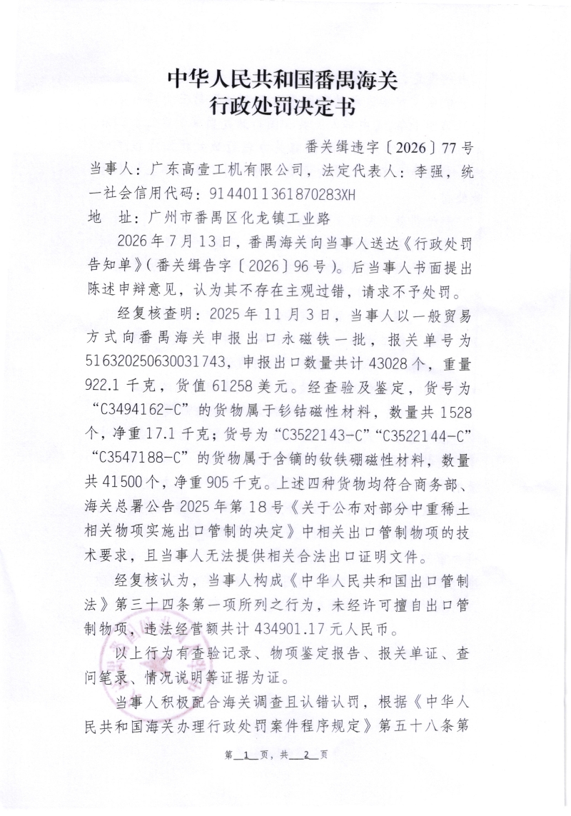 行政处罚决定书 (1)